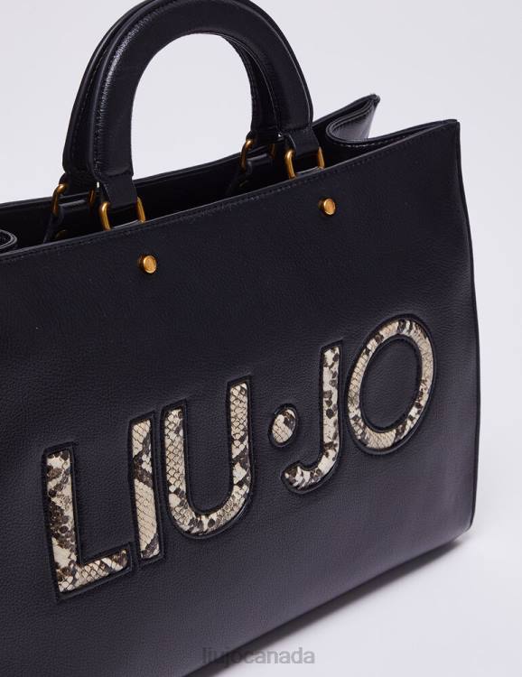 Bags Liu Jo Handbag With Snakeskin Effect Logo Women F6061408