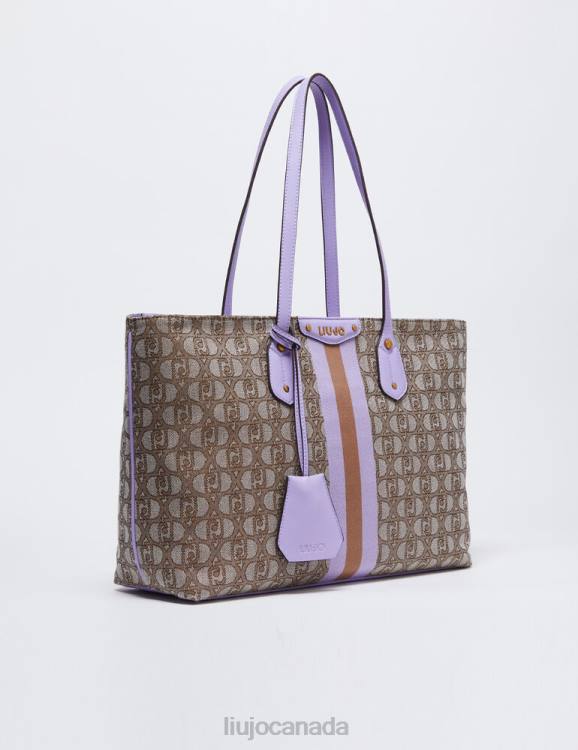 Bags Liu Jo Jacquard Shopping Bag With Logo Women F6061505