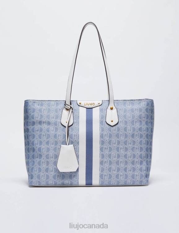 Bags Liu Jo Jacquard Shopping Bag With Logo Women F6061552