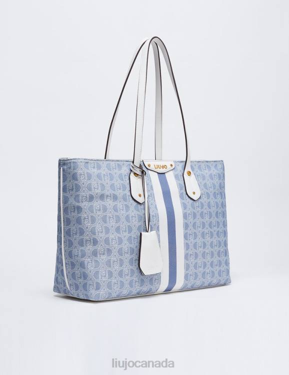 Bags Liu Jo Jacquard Shopping Bag With Logo Women F6061552
