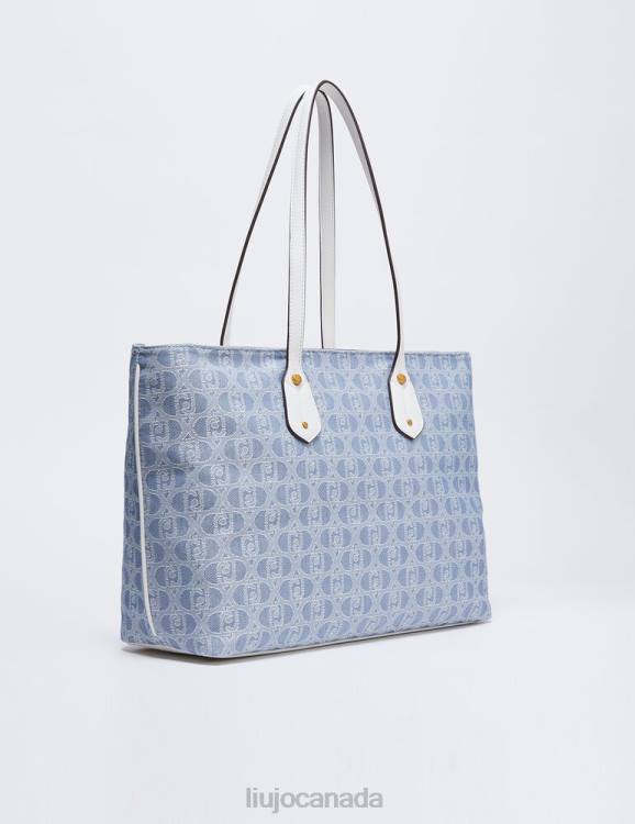 Bags Liu Jo Jacquard Shopping Bag With Logo Women F6061552