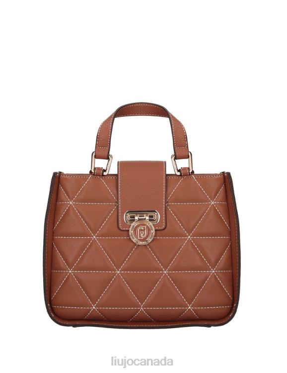 Bags Liu Jo Quilted Brown Handbag Women F6062882