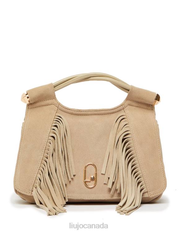 Bags Liu Jo Leather Shoulder Bag With Fringes Women F6062662