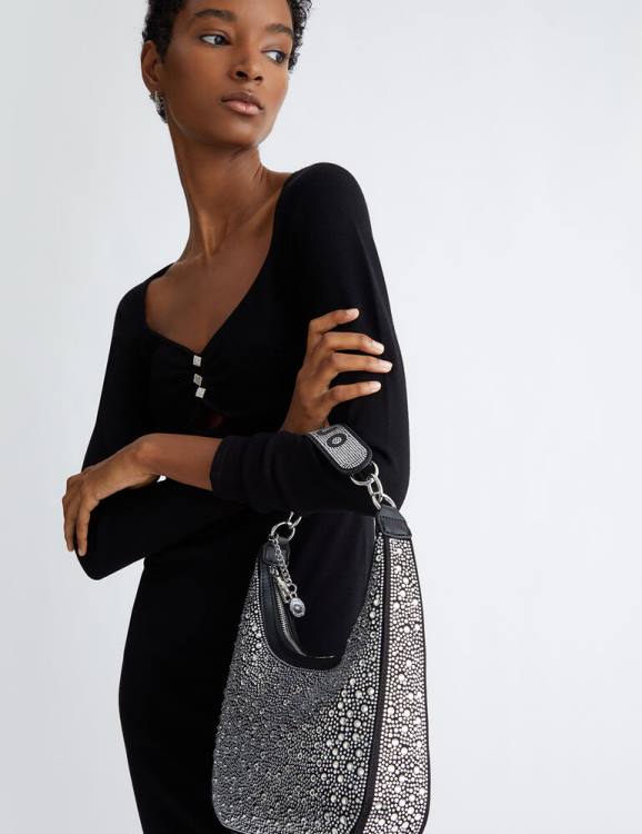 Bags Liu Jo Shoulder Bag With Rhinestones Women F6061497