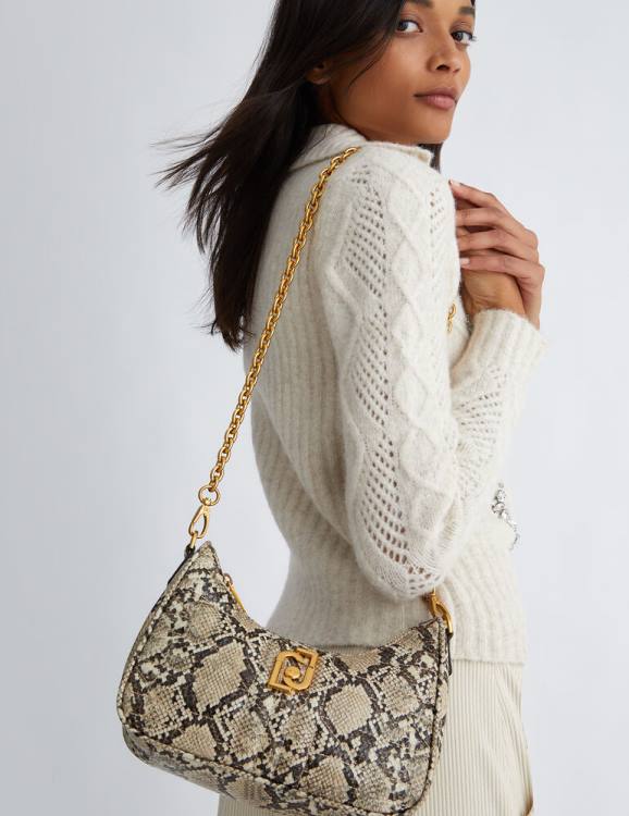 Bags Liu Jo Snakeskin Effect Shoulder Bag Women F6061389