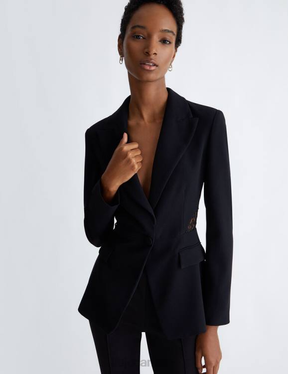 Clothing Liu Jo Blazer With Lace Detailing Women F606650