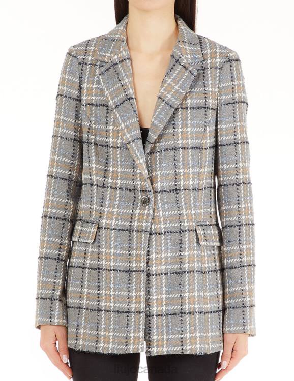 Clothing Liu Jo Check Boucle Blazer Women F6062698