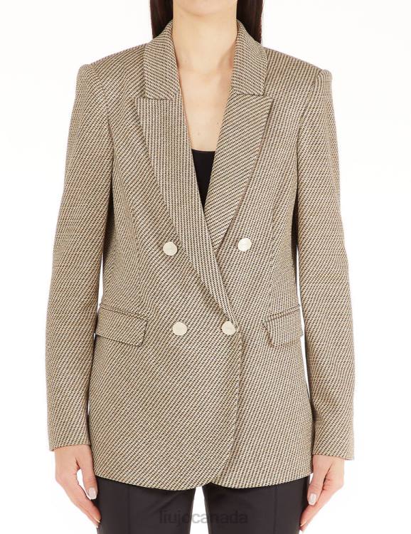 Clothing Liu Jo Double-Breasted Jacquard Blazer Women F6062648
