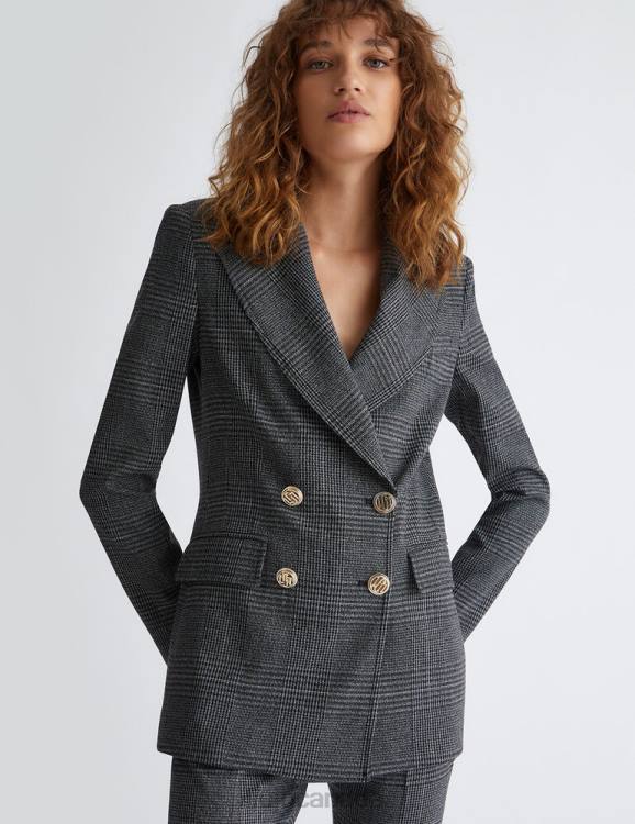 Clothing Liu Jo Glen Plaid Blazer Women F6061212
