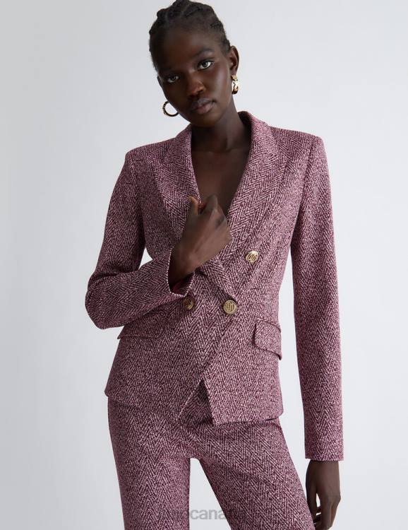 Clothing Liu Jo Jacquard Chevron Blazer Women F606534