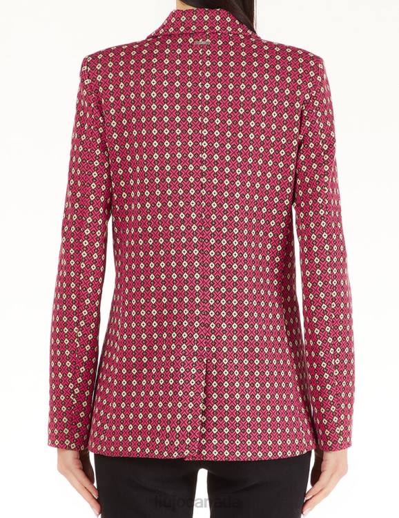 Clothing Liu Jo Jersey Blazer With Geometric Print Women F6062512