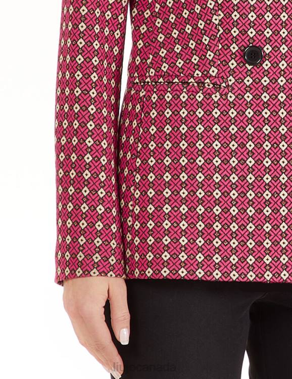 Clothing Liu Jo Jersey Blazer With Geometric Print Women F6062512