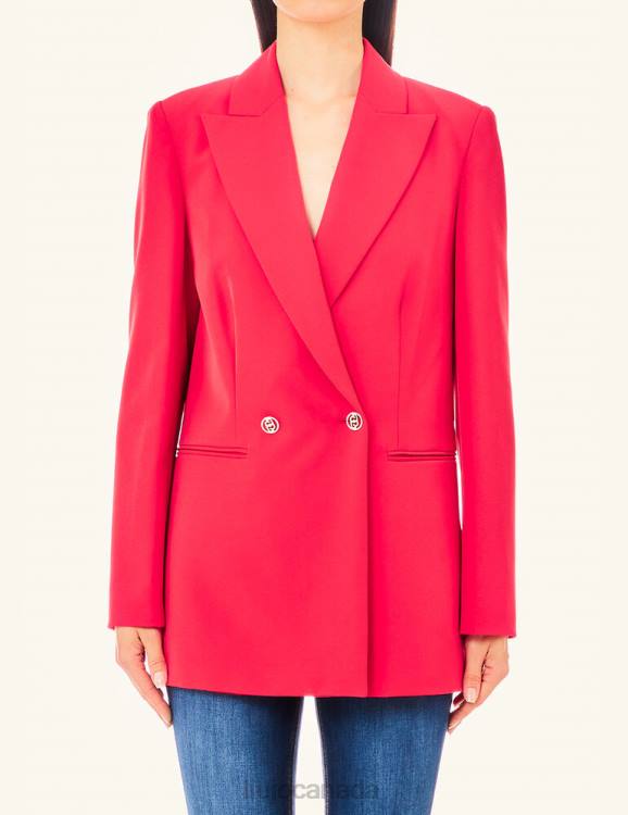 Clothing Liu Jo Long-Line Double-Breasted Blazer Women F6062568