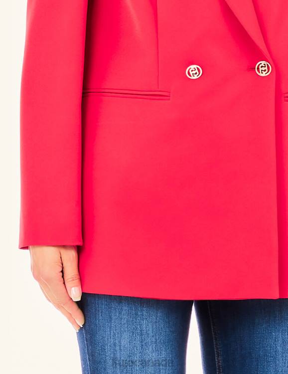 Clothing Liu Jo Long-Line Double-Breasted Blazer Women F6062568