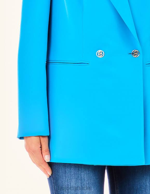 Clothing Liu Jo Long-Line Double-Breasted Blazer Women F6062570