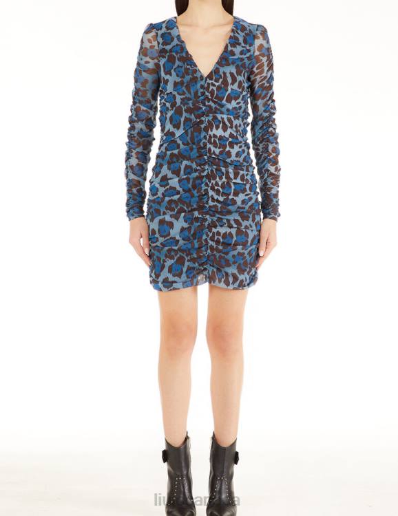 Clothing Liu Jo Animal-Print Cocktail Dress In Tulle Women F6062636