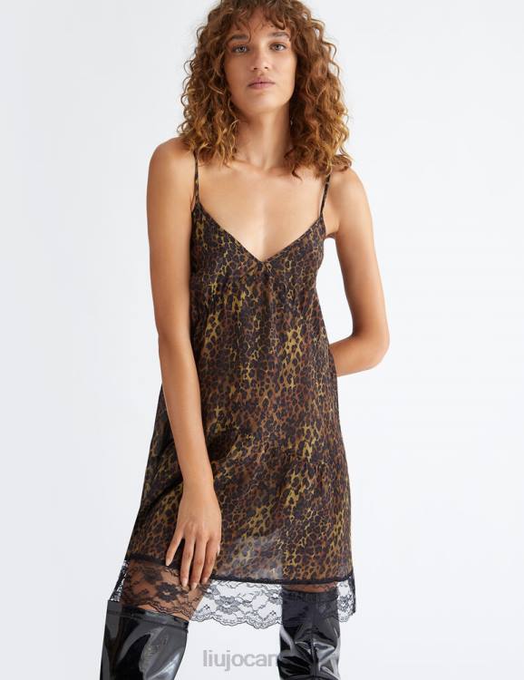 Clothing Liu Jo Animal-Print Silk Dress Women F606145