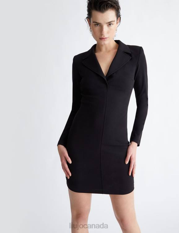 Clothing Liu Jo Black Dress With Lapels Women F606765