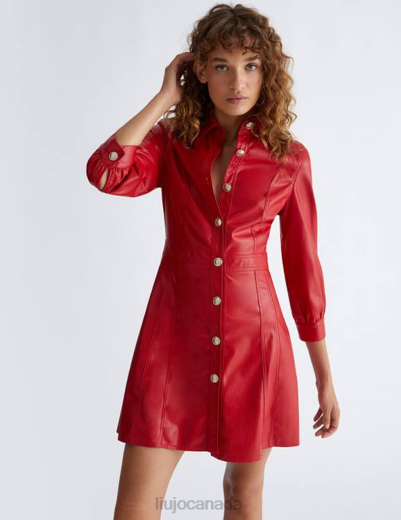 Clothing Liu Jo Coated Fabric Dress Women F606408