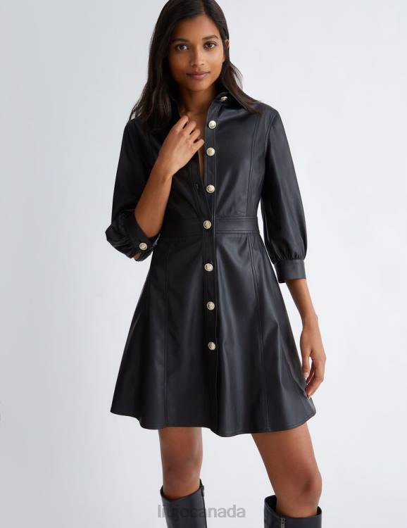 Clothing Liu Jo Coated Fabric Dress Women F606428