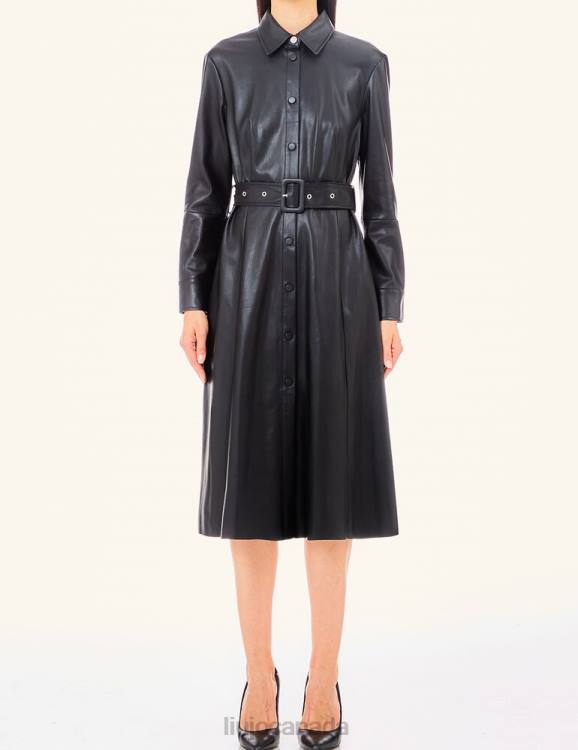 Clothing Liu Jo Coated Fabric Shirt Dress Women F6062581