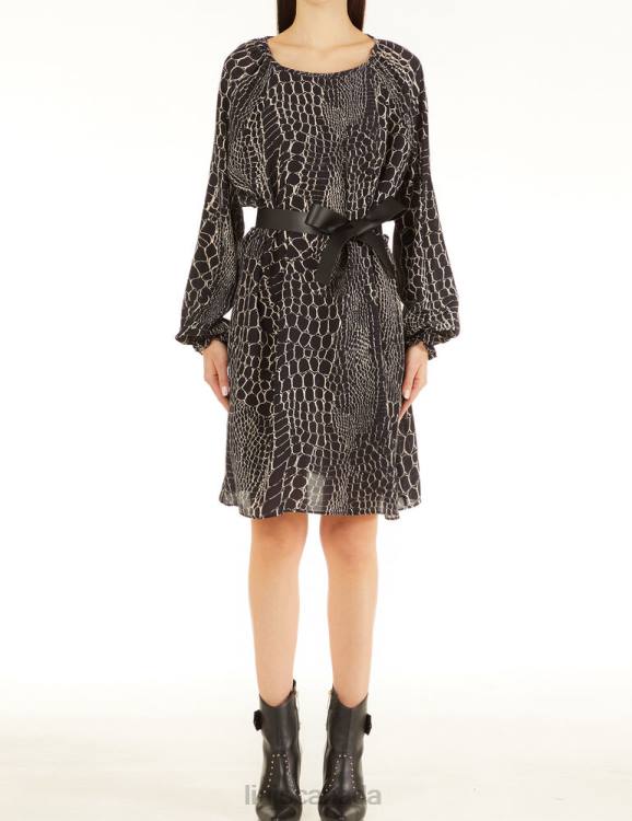 Clothing Liu Jo Crepe De Chine Cocktail Dress Women F6062501
