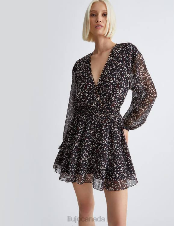 Clothing Liu Jo Crepe Fil Coupe Dress Women F606142