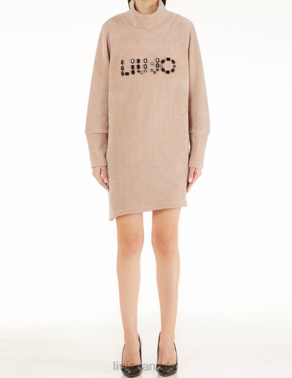 Clothing Liu Jo Dress With Logo And Gemstones Women F6062801