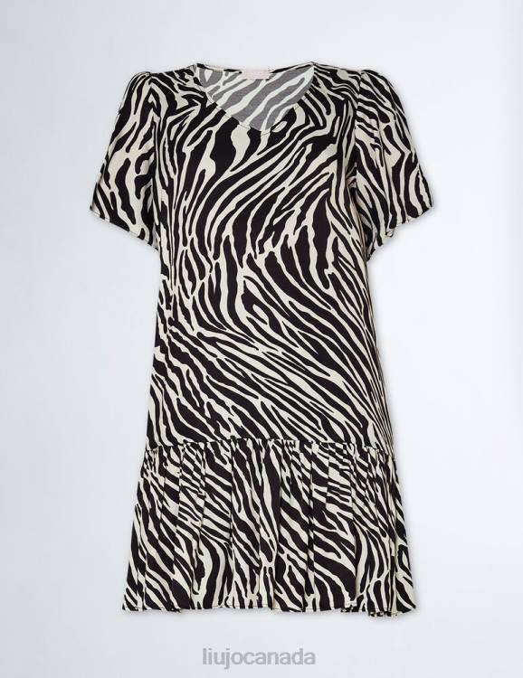 Clothing Liu Jo Eco-Friendly Zebra Print Dress Women F60652