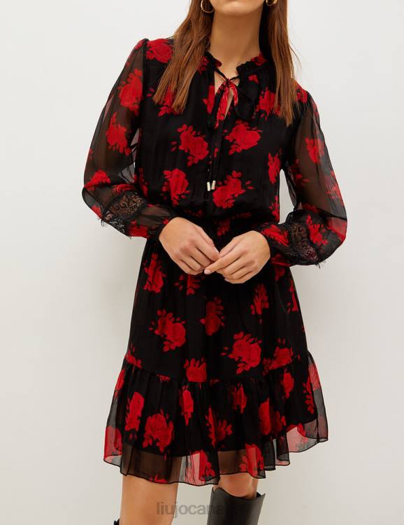 Clothing Liu Jo Floral Chiffon Dress Women F6062807