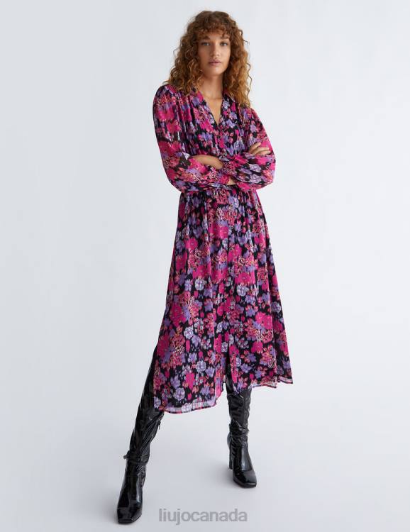 Clothing Liu Jo Floral Shirt Dress Women F60635
