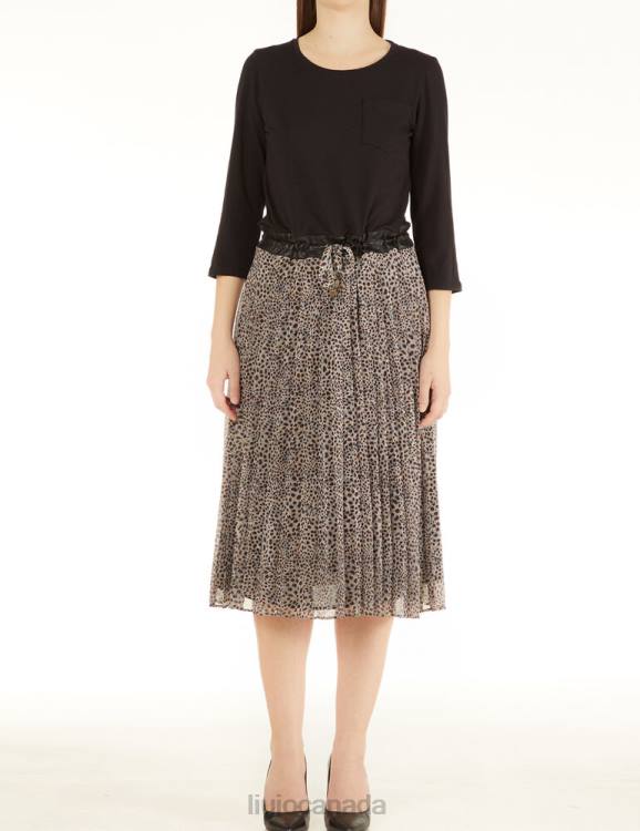 Clothing Liu Jo Jersey And Georgette Dress Women F6062823