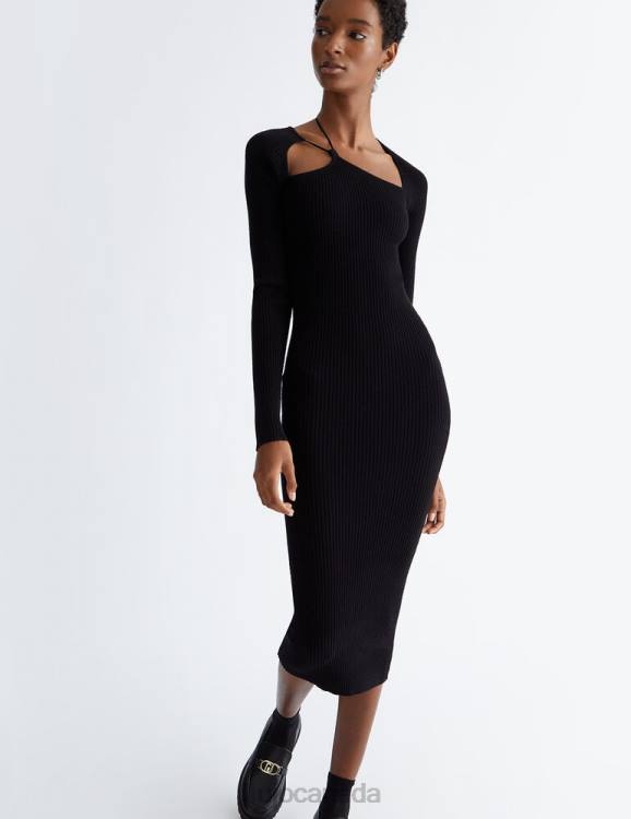 Clothing Liu Jo Knit Dress With Crisscross Detailing Women F606900