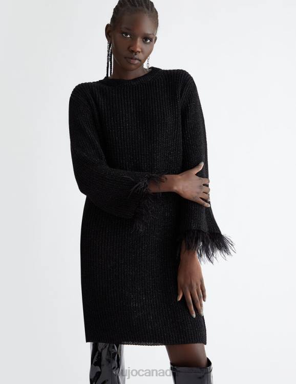 Clothing Liu Jo Knit Dress With Feathers Women F606121