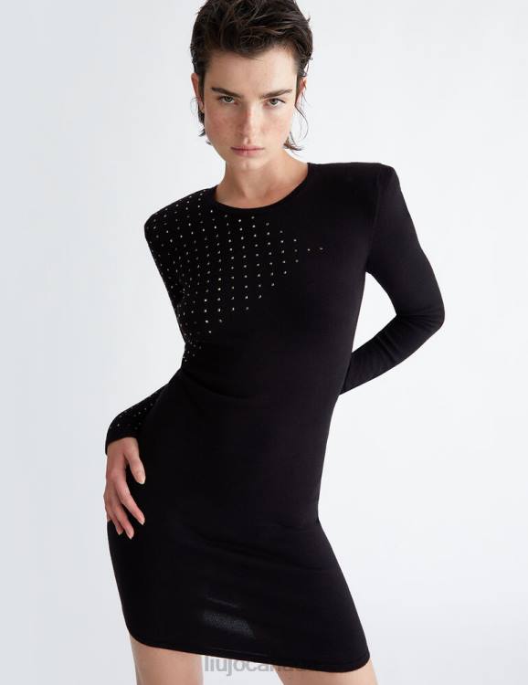 Clothing Liu Jo Knit Dress With Gemstones Women F606697