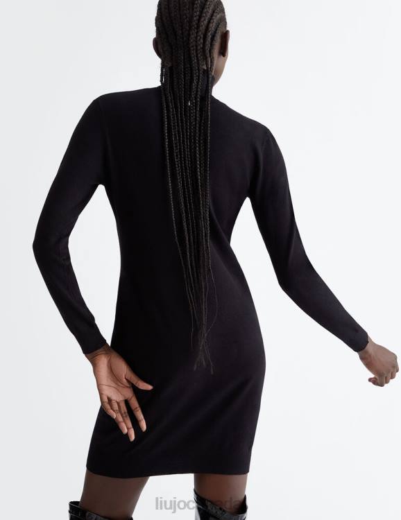 Clothing Liu Jo Knit Dress With Jewel Embroidery Women F606208