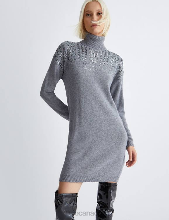 Clothing Liu Jo Knit Dress With Sequins Women F606481