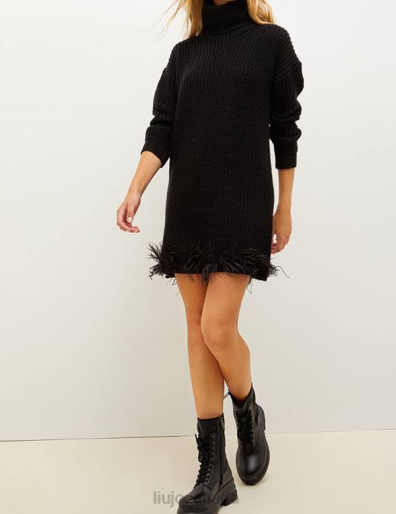 Clothing Liu Jo Knitted Dress With Feathers Women F6062733