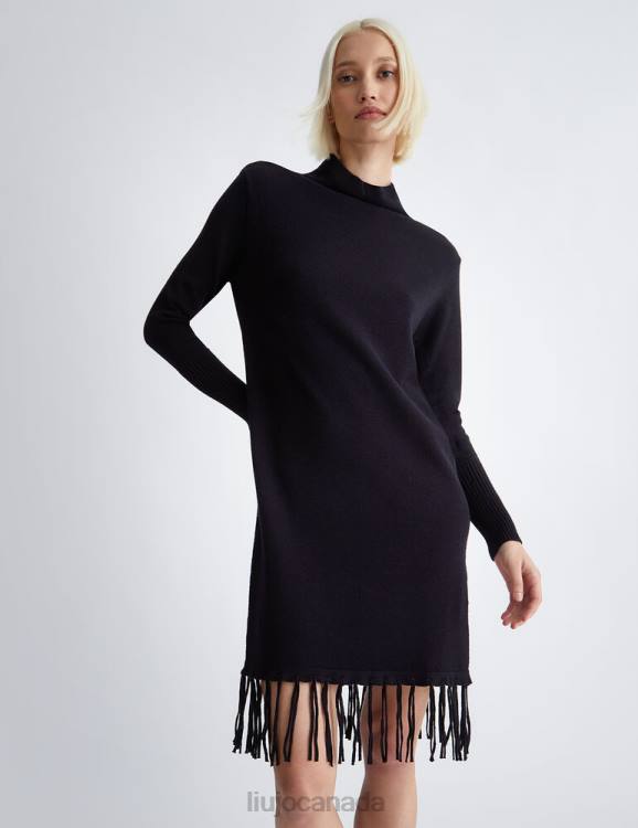 Clothing Liu Jo Knitted Dress With Fringes Women F60672