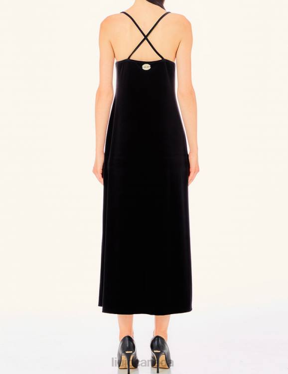 Clothing Liu Jo Long Chenille Dress With Lace Women F6062844