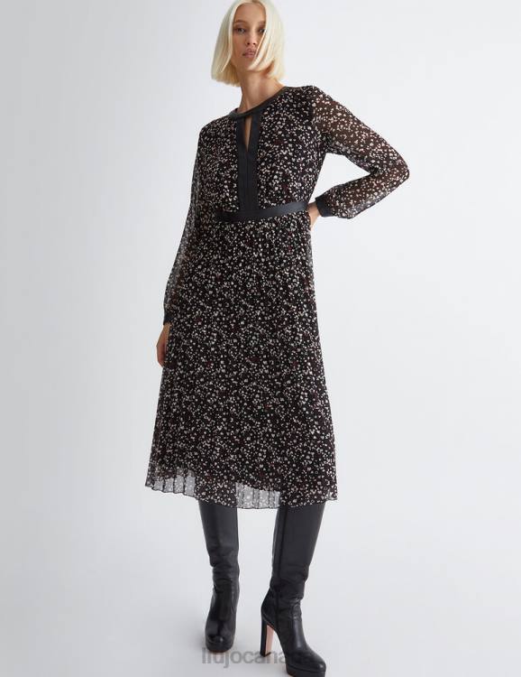 Clothing Liu Jo Midi Dress With Hearts Women F606250