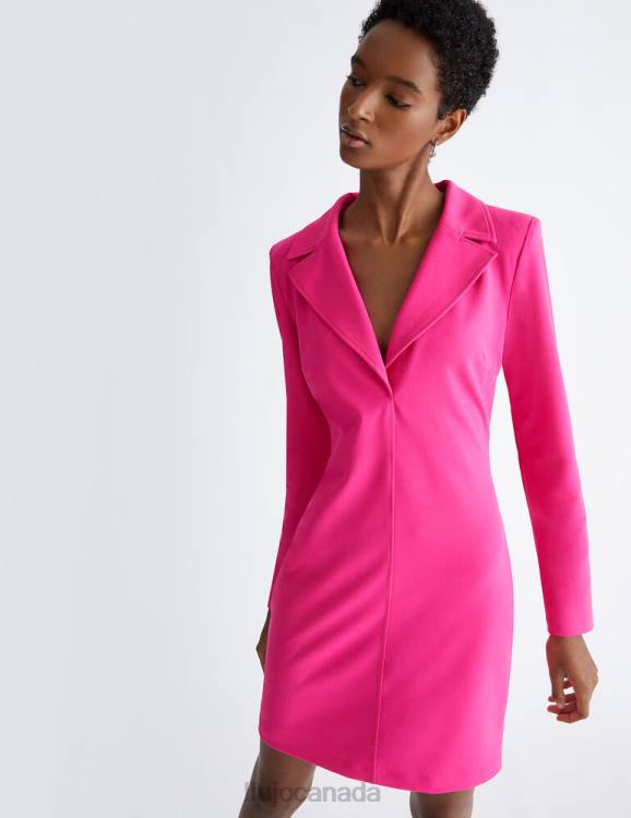 Clothing Liu Jo Pink Dress With Lapels Women F606759
