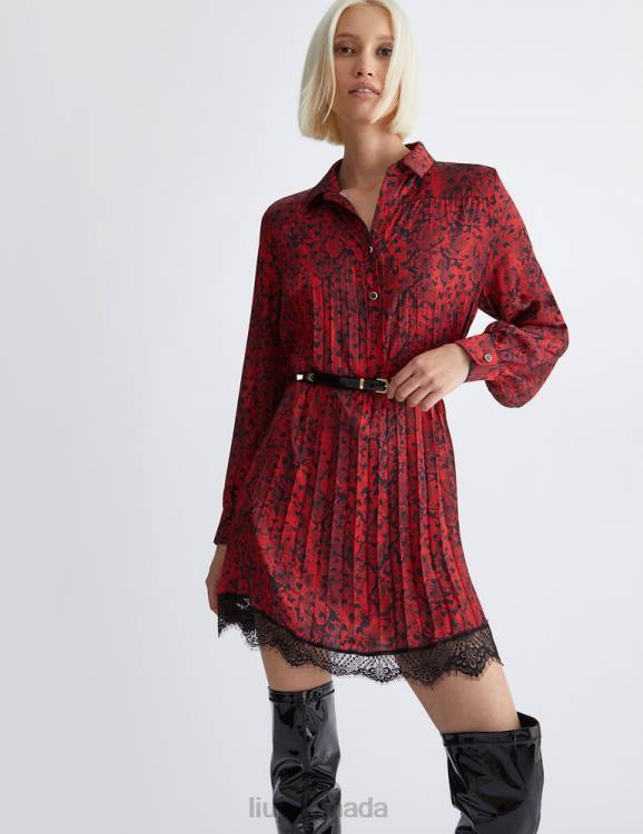 Clothing Liu Jo Pleated Dress With Belt Women F6061101