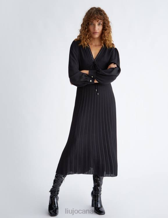 Clothing Liu Jo Pleated Midi Dress Women F606116