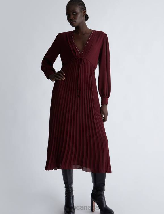 Clothing Liu Jo Pleated Midi Dress Women F606135