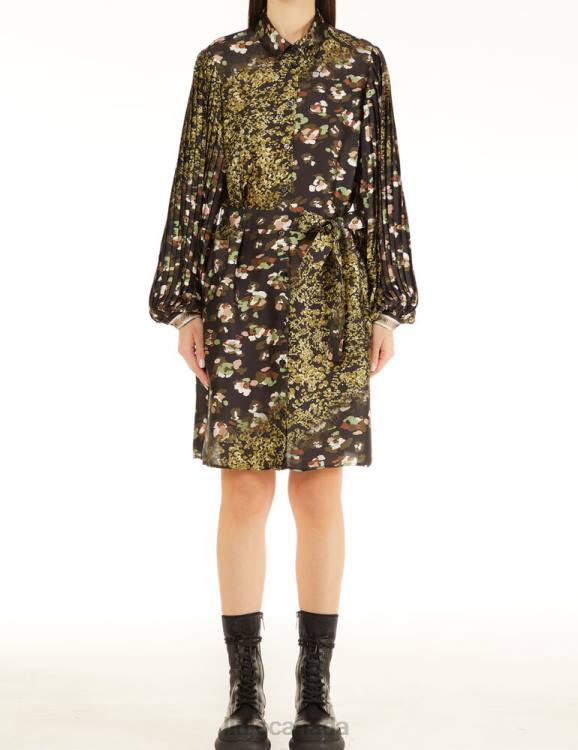 Clothing Liu Jo Printed Satin Shirt Dress Women F6062466
