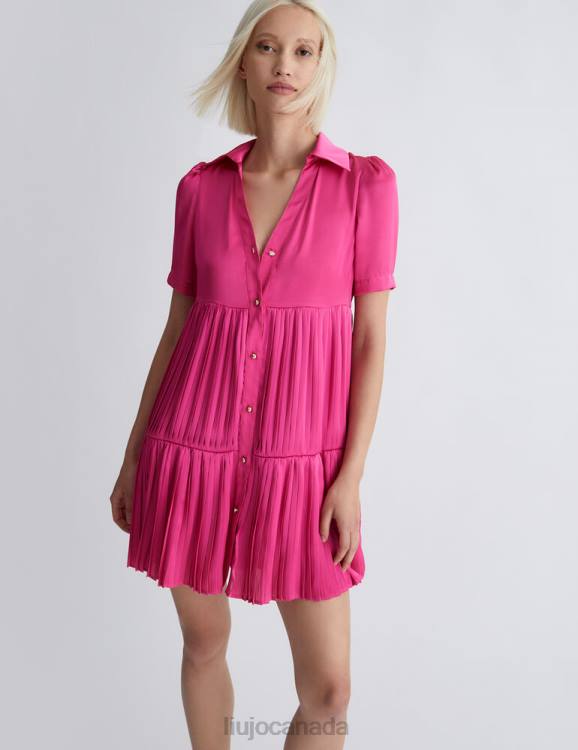 Clothing Liu Jo Satin Shirt Dress Women F60646