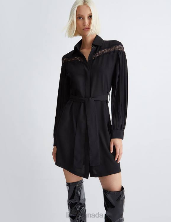 Clothing Liu Jo Shirt Dress With Lace Women F60691