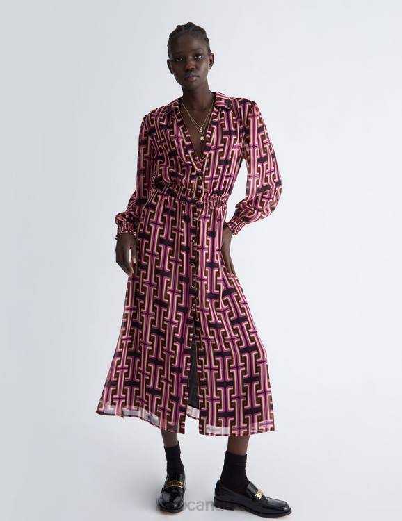 Clothing Liu Jo Shirt Dress With Print Women F606138