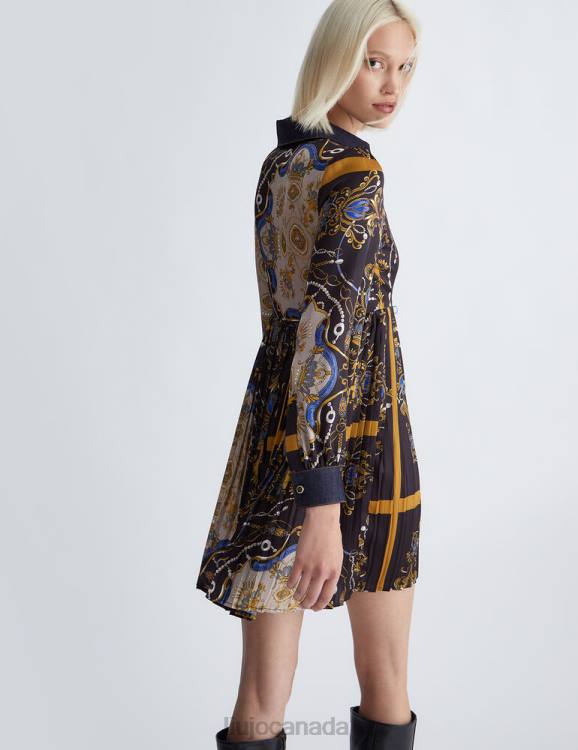 Clothing Liu Jo Shirt Dress With Scarf Print Women F606378